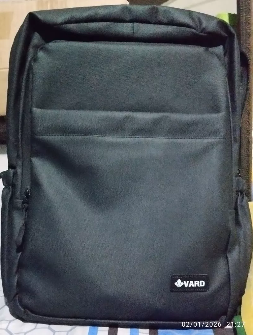 VARD Tas Ransel Pria Wanita Backpack Laptop 16 Inch Water Resistant Tas Kuliah Kerja Travel Casual Premium - Foto ulasan pembeli