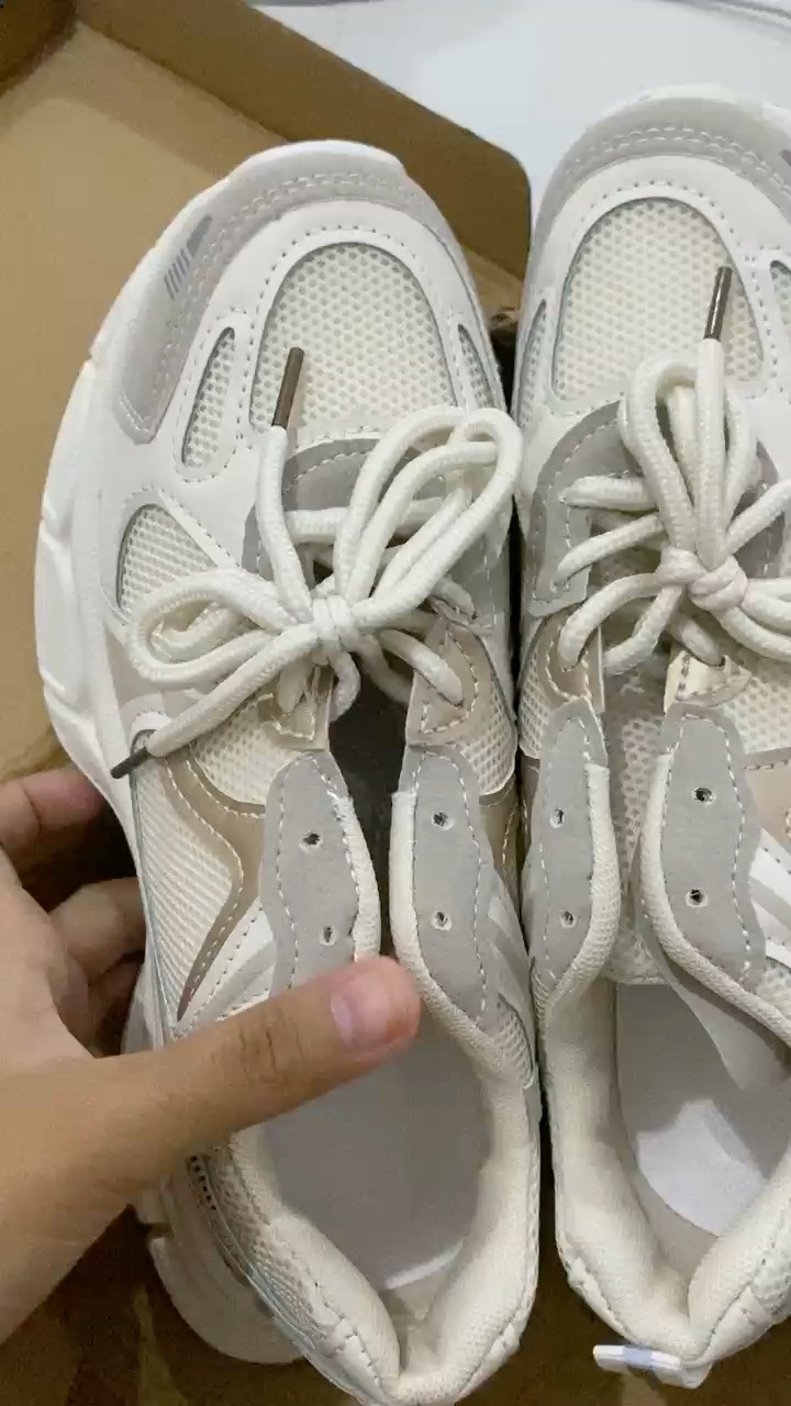 vela sepatu wanita flatshoes sneakers korean style putih olahraga sekolah running anak perempuan - Foto ulasan pembeli