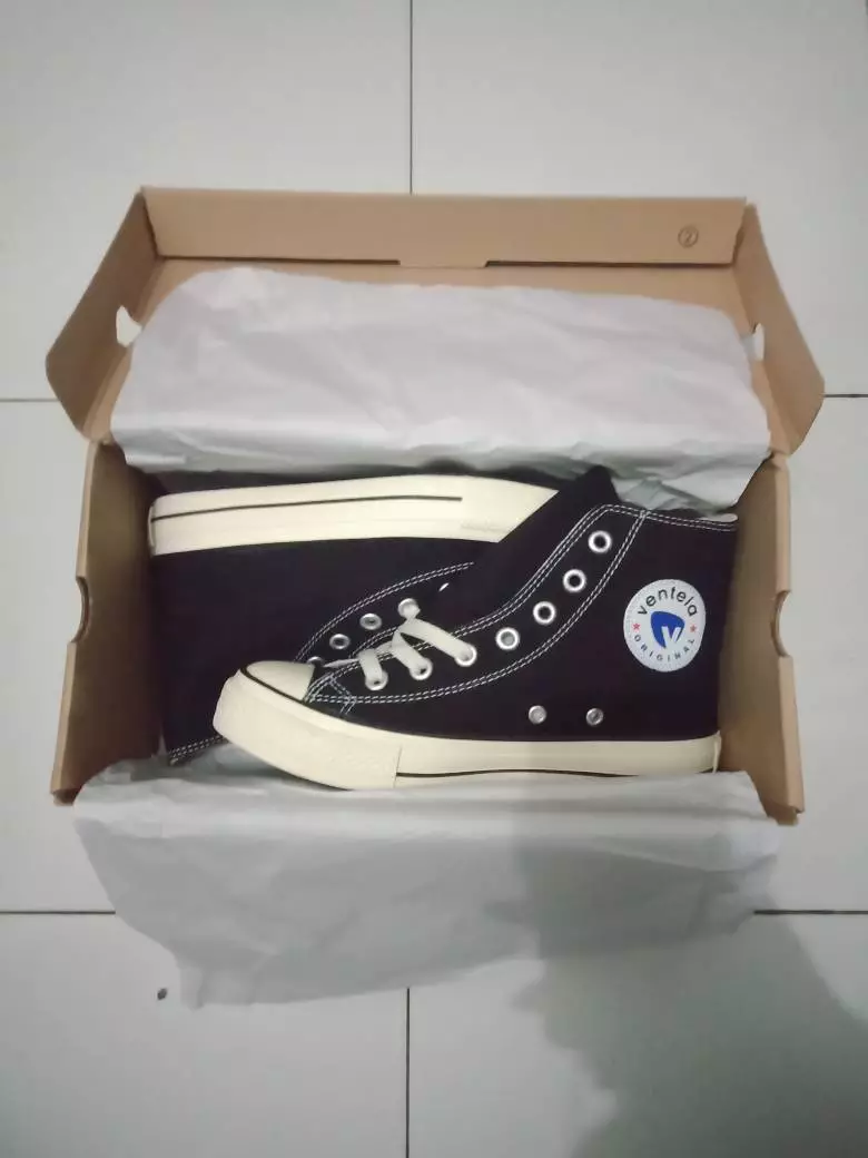 Ventela Ethnic High Black Natural - Foto ulasan pembeli