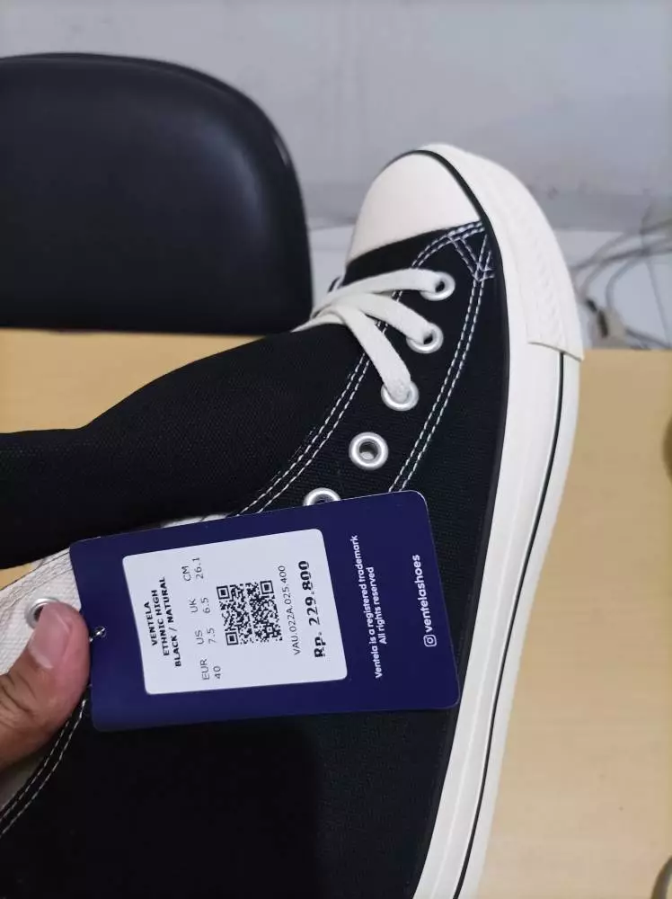 Ventela Ethnic High Black Natural - Foto ulasan pembeli