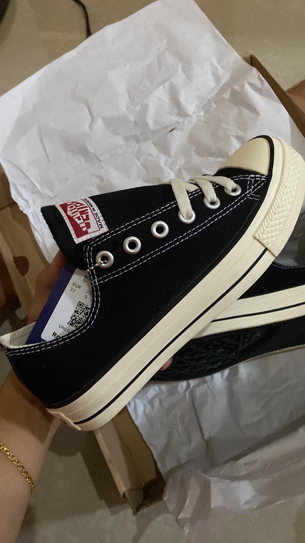Ventela Ethnic Low Black Natural - Foto ulasan pembeli