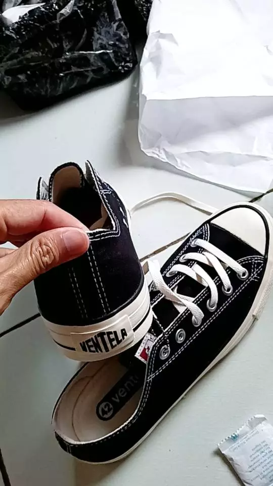 Ventela Ethnic Low Black Natural - Foto ulasan pembeli