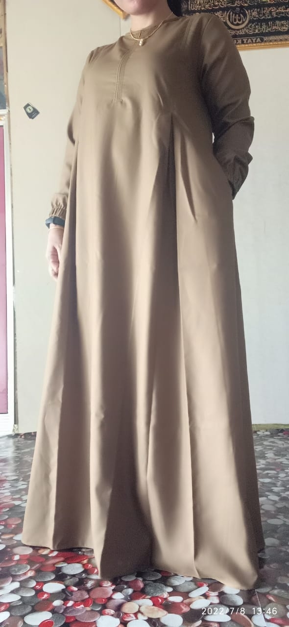 Yahwo hijab fashion - Gamis wanita seragam PNS Pemda pdh warna kheki - busui -bahan toyobo - foto 2 dari 10