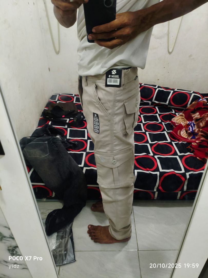 Zeins - Celana Panjang Cargo Premium Slimfit Stretch - Foto ulasan pembeli