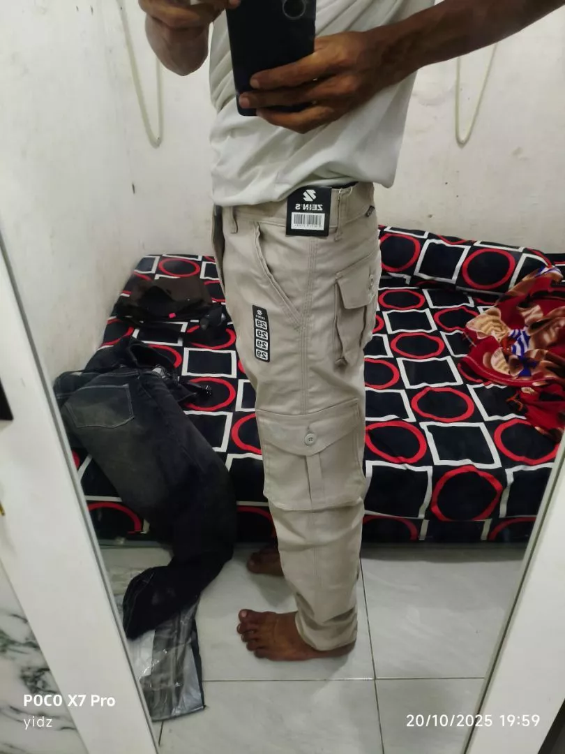 Zeins - Celana Panjang Cargo Premium Slimfit Stretch - Foto ulasan pembeli