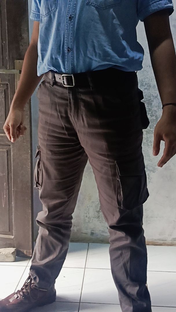 Zeins - Celana Panjang Cargo Premium Slimfit Stretch - Foto ulasan pembeli