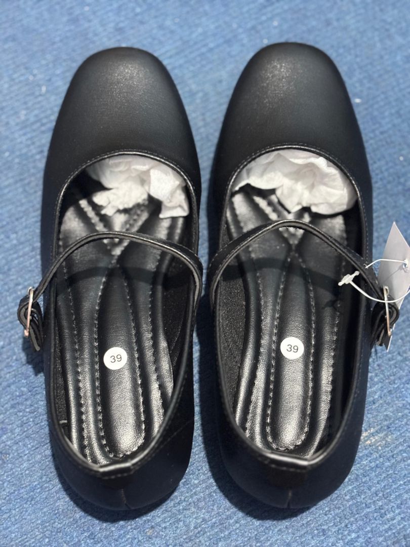 ZURA-Sepatu pantofel wanita paskibra hak 3cm - foto 2 dari 10