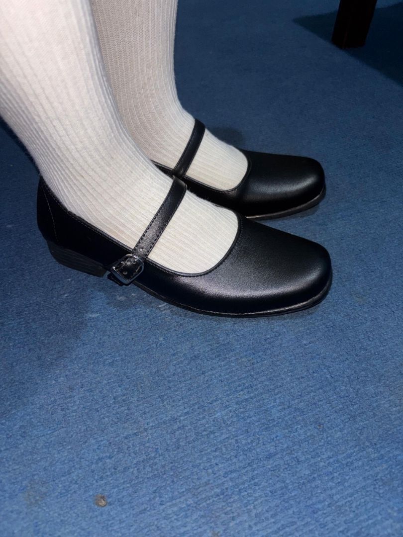 ZURA-Sepatu pantofel wanita paskibra hak 3cm - foto 4 dari 10