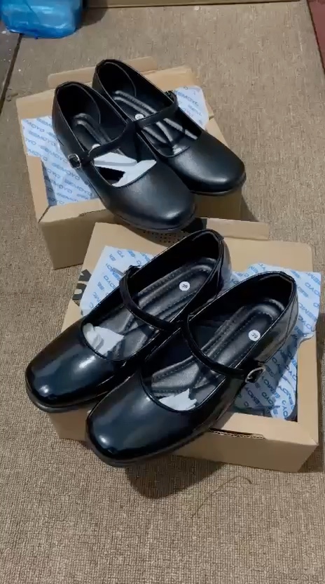 ZURA-Sepatu pantofel wanita paskibra hak 3cm - Foto ulasan pembeli