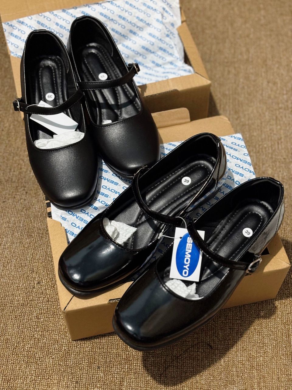 ZURA-Sepatu pantofel wanita paskibra hak 3cm - Foto ulasan pembeli