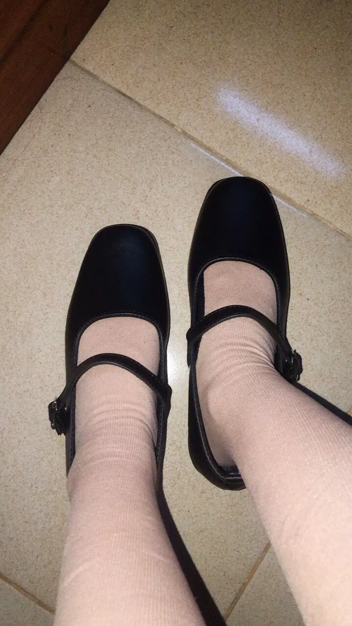 ZURA-Sepatu pantofel wanita paskibra hak 3cm - Foto ulasan pembeli